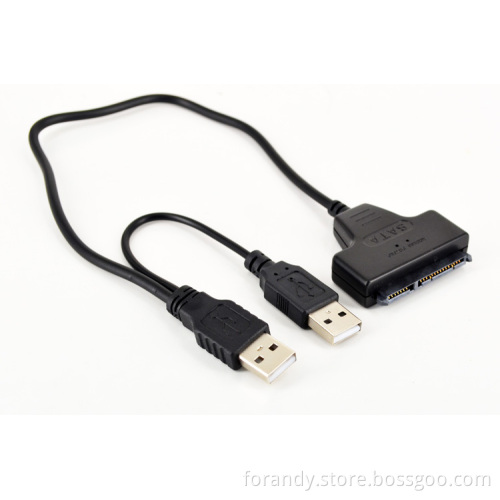 Dual USB 2.0 to SATA Adapter Cable